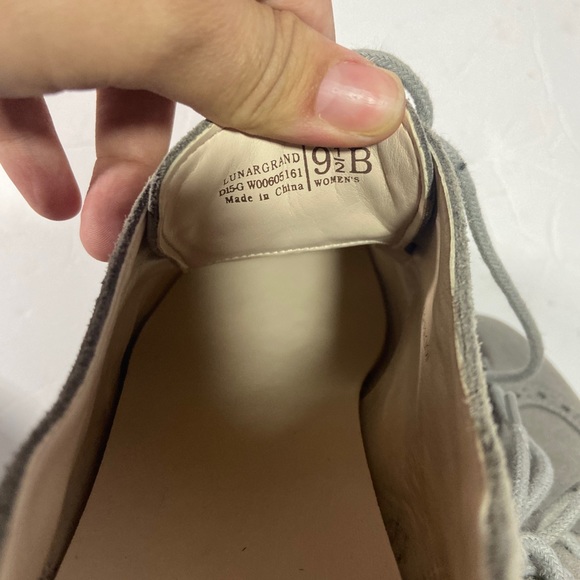 COLE HAAN Womens 9B Original Grand Wingtip II Lace Up Shoes Vapor Grey - Picture 9 of 9